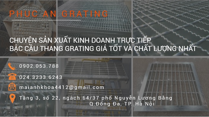 Báo giá bậc cầu thang Grating - Bậc thang mạ kẽm Grating