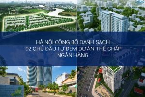 Hà Nội công bố danh Sách 92 chủ đầu tư đem dự án thế chấp ngân hàng