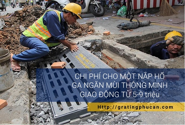 chi phí cho nắp đậy hố ga ngăn mùi