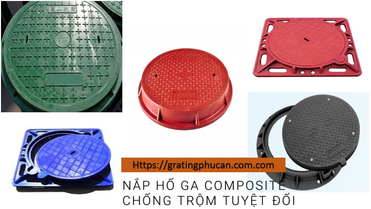 nắp hố ga composite chống trộm