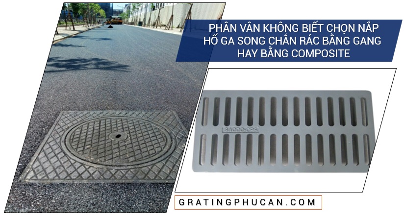 nắp hố ga song chắn rác bằng composite