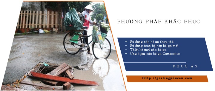 Phương pháp khắc phục nắp hố ga mất nắp