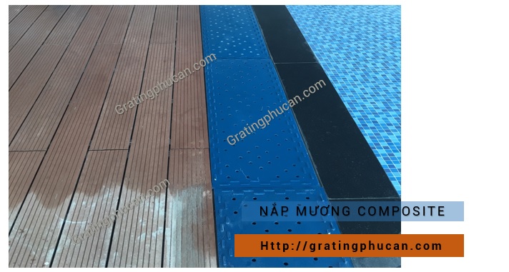 nắp mương composite bể bơi