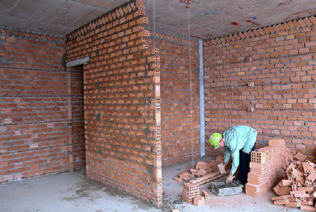 Cách tính khối lượng gạch xây tường